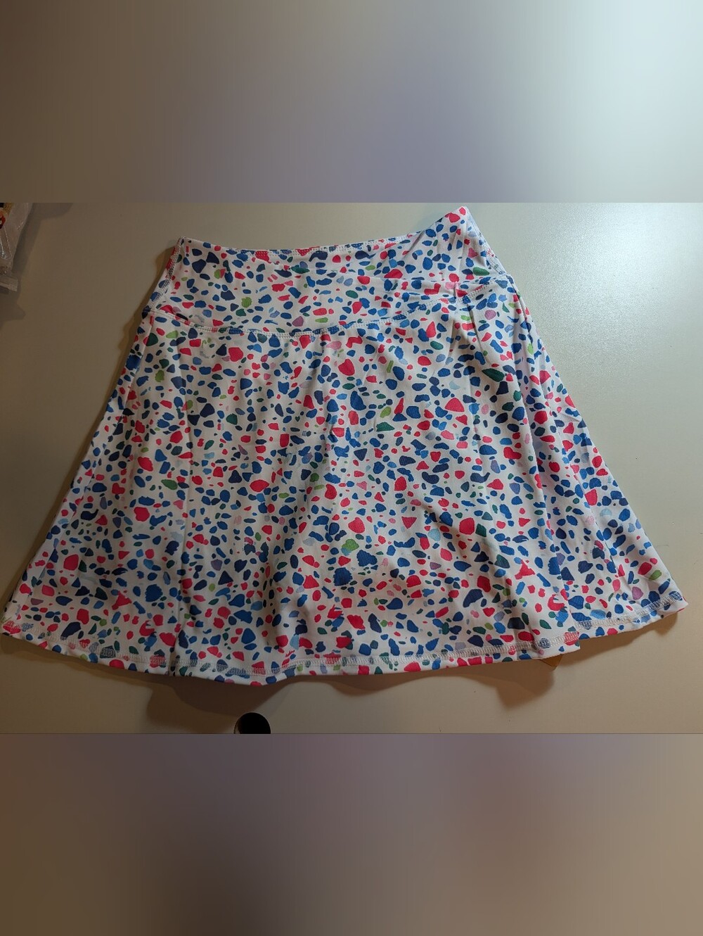 Lou Keith White Multicolor Printed XS Skort NWT